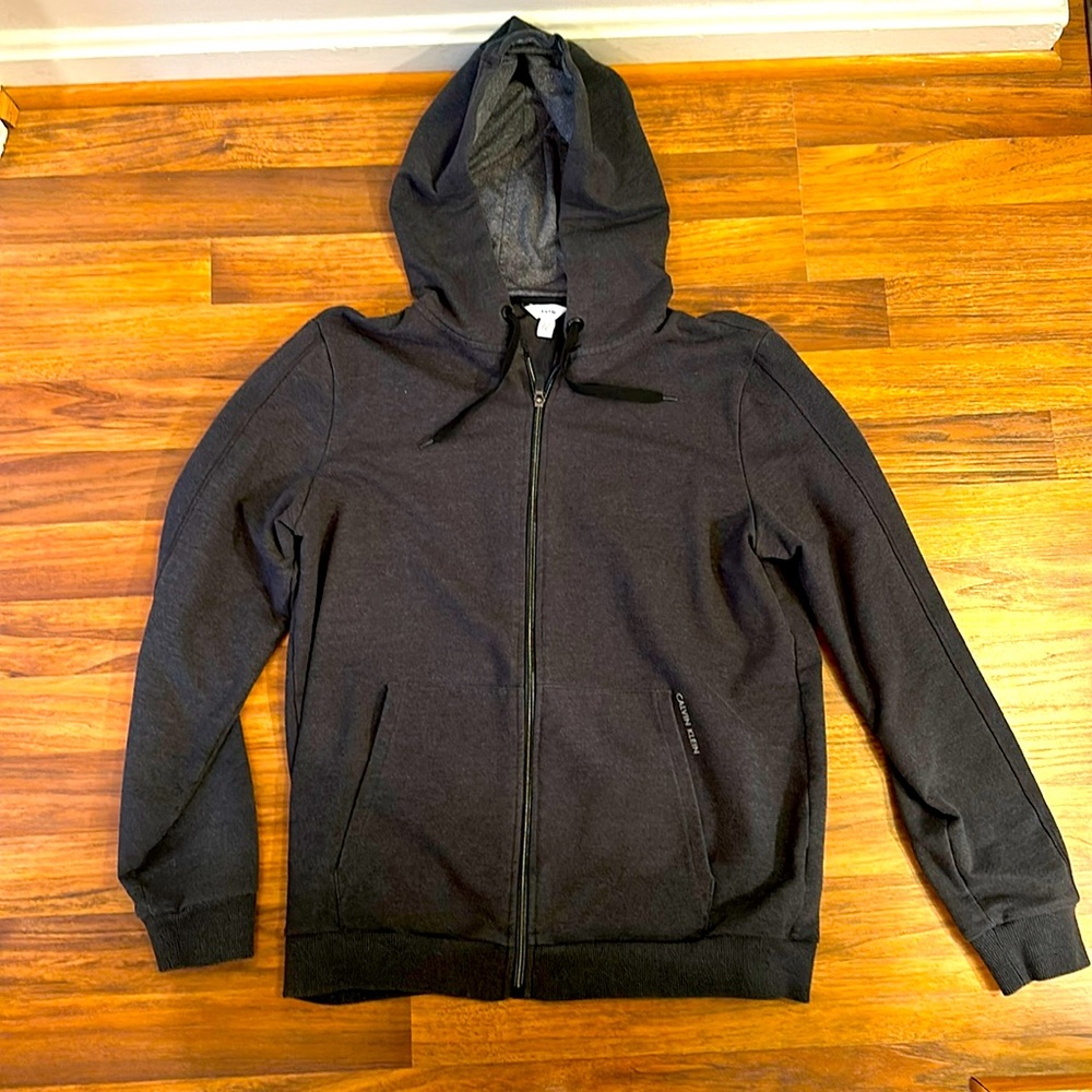 Calvin Klein zip up jacket men’s size medium 58%cotton 38% polyester LIKE NEW